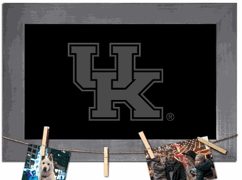 Kentucky Wildcats Blank Chalkboard with frame & clothespins 11x19 Sign