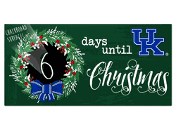 Kentucky Wildcats Chalk Christmas Countdown 6x12 Sign