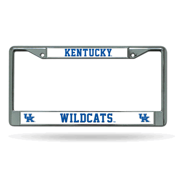 Kentucky Wildcats Standard Chrome Frame with Plastic Inserts 12