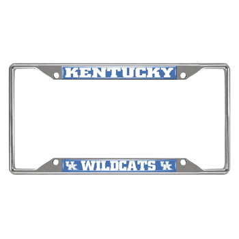 Kentucky Wildcats Chrome Metal License Plate Frame, 6.25in x 12.25in