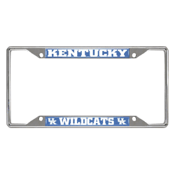 Kentucky Wildcats Chrome Metal License Plate Frame, 6.25in x 12.25in