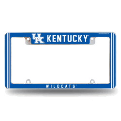 Kentucky Wildcats Classic 12" x 6" Chrome All Over Automotive License Plate Frame