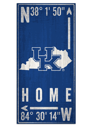 Kentucky Wildcats Coordinate 6x12 Sign