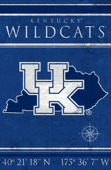 Kentucky Wildcats Coordinates 17x26