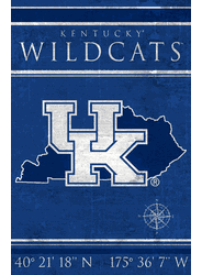 Kentucky Wildcats Coordinates 17x26