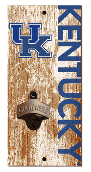 Kentucky Wildcats Distressed Bottle Opener