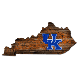 Kentucky Wildcats Distressed State with Logo