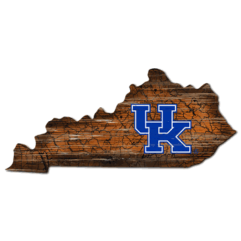 Kentucky Wildcats Distressed State with Logo