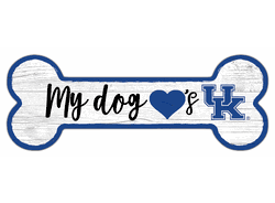 Kentucky Wildcats Dog Bone 6x12 Sign