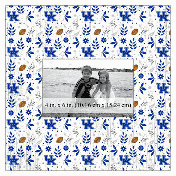 Kentucky Wildcats Floral Pattern 10x10 Frame