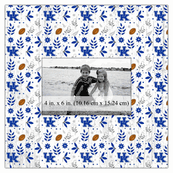 Kentucky Wildcats Floral Pattern 10x10 Frame