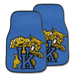 Kentucky Wildcats Front Carpet Car Mat Set - 2 Pieces, Wildcat Logo