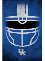 Kentucky Wildcats Ghost Helmet 17x26