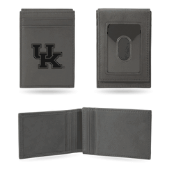 Kentucky Wildcats Gray Laser Engraved Front Pocket Wallet