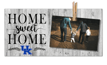 Kentucky Wildcats Home Sweet Home Clothespin 6x12