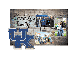 Kentucky Wildcats I Love my Family Clip Frame