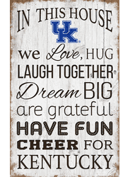 Kentucky Wildcats In This House 11x19 Sign