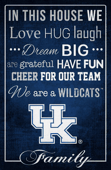 Kentucky Wildcats In This House 17x26