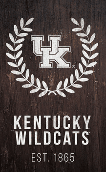 Kentucky Wildcats Laurel Wreath 11x19 Sign