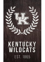 Kentucky Wildcats Laurel Wreath 11x19 Sign