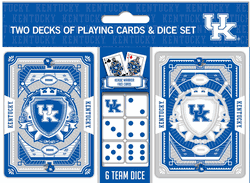 Kentucky Wildcats NCAA 2-pack Playing Cards & Dice Set