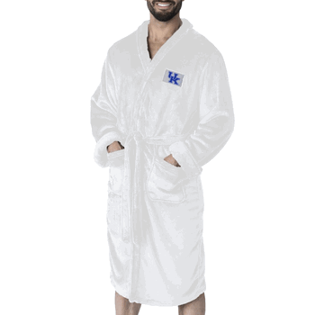Kentucky Wildcats NCAA White Out Silk Touch Robe Large/XLarge
