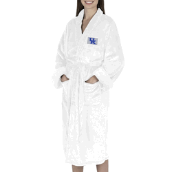 Kentucky Wildcats NCAA White Out Silk Touch Robe Small/Medium