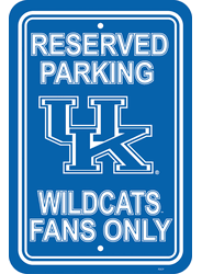 Kentucky Wildcats Parking Sign