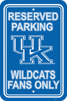 Kentucky Wildcats Parking Sign