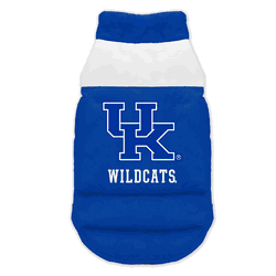 Kentucky Wildcats Pet Parka Puff Vest Large