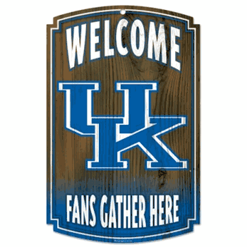 Kentucky Wildcats Sign 11x17 Wood
