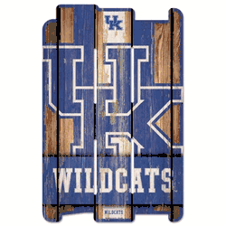 Kentucky Wildcats Sign 11x17 Wood Fence Style