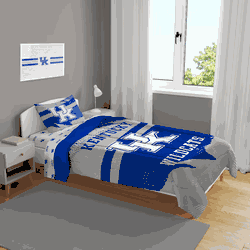 Kentucky Wildcats Slanted Stripe 4 PC Twin Bed in a Bag