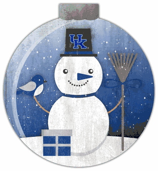 Kentucky Wildcats Snowglobe 12in Wall Art