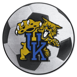Kentucky Wildcats Soccer Ball Rug - 27in. Diameter, Wildcat Logo