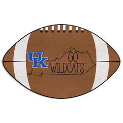 Kentucky Wildcats Southern Style Football Rug - 20.5in. x 32.5in.