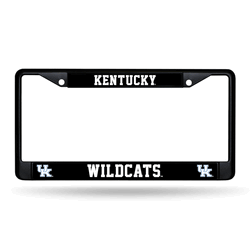 Kentucky Wildcats Standard Black Chrome Frame with Plastic Inserts 12" x 6" Car/Truck Auto Accessory