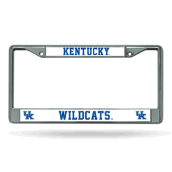 Kentucky Wildcats Standard Chrome Frame with Plastic Inserts 12" x 6" Car/Truck Auto Accessory