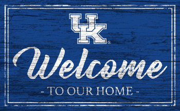 Kentucky Wildcats Team Color Welcome 11x19 Sign