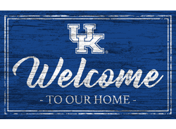 Kentucky Wildcats Team Color Welcome 11x19 Sign