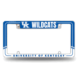Kentucky Wildcats Two-Tone 12" x 6" Chrome All Over Automotive License Plate Frame