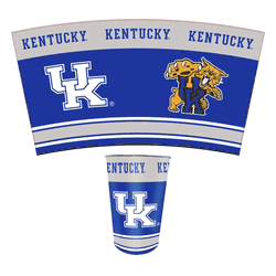 Kentucky Wildcats Wastebasket 3.3 Gallon Tin