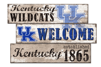 Kentucky Wildcats Welcome 3 Plank