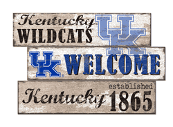 Kentucky Wildcats Welcome 3 Plank