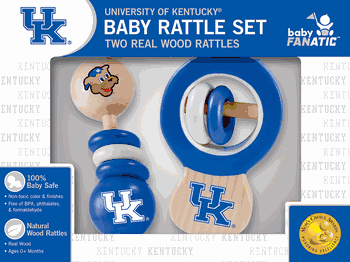 Kentucky Wildcats Wood Rattle Set