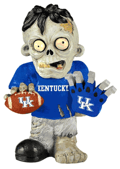 Kentucky Wildcats Zombie Figurine - Thematic w/Football