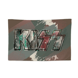 KISS Watercolor Logo Wall Hanging Tapestry 24�36 inches