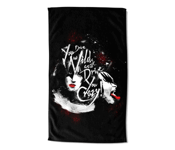 KISS Will Drive You Crazy Beach Towel 40x72 inches