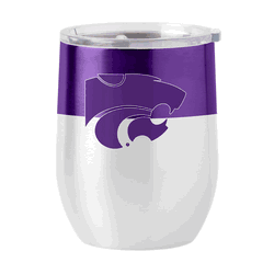 KS State 16oz Colorblock Stainless Curved Beverage