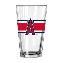LA Angels 16oz Stripe Pint Glass